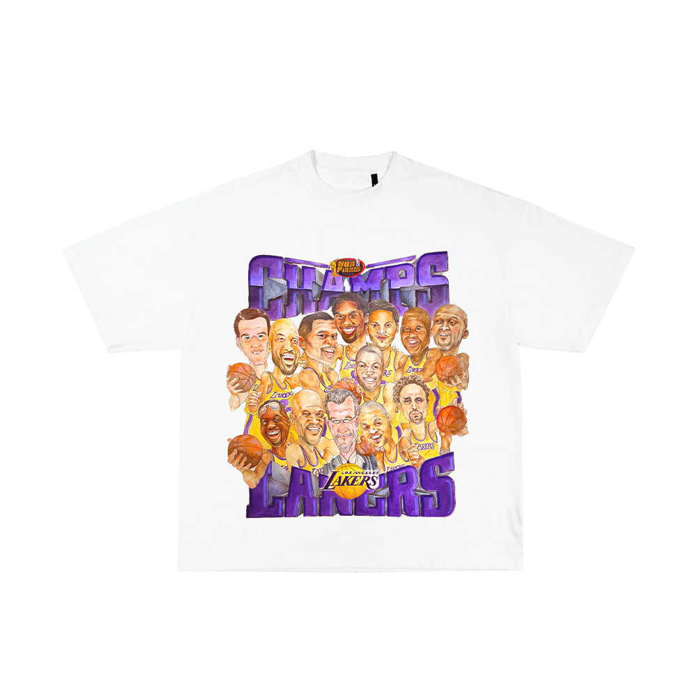 2000 Lakers Big Head Tee