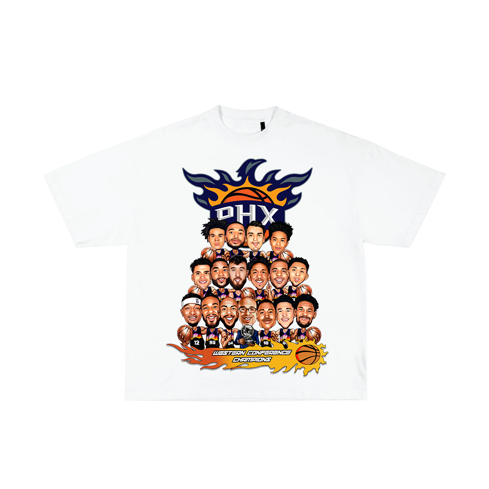 2021 Suns Western Conference Champion Big Head Tee